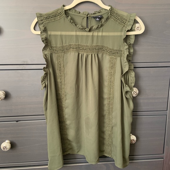 Navy green blouse - Picture 1 of 6